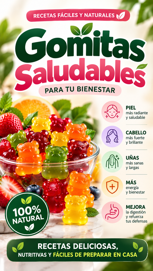 🍬 Gomitas Saludables para tu Bienestar: Piel, Cabello, Uñas, Digestión y Energía ✨