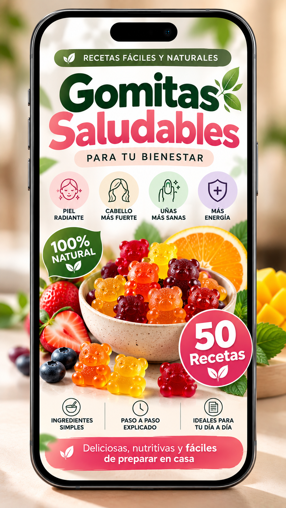 🍬 Gomitas Saludables para tu Bienestar: Piel, Cabello, Uñas, Digestión y Energía ✨
